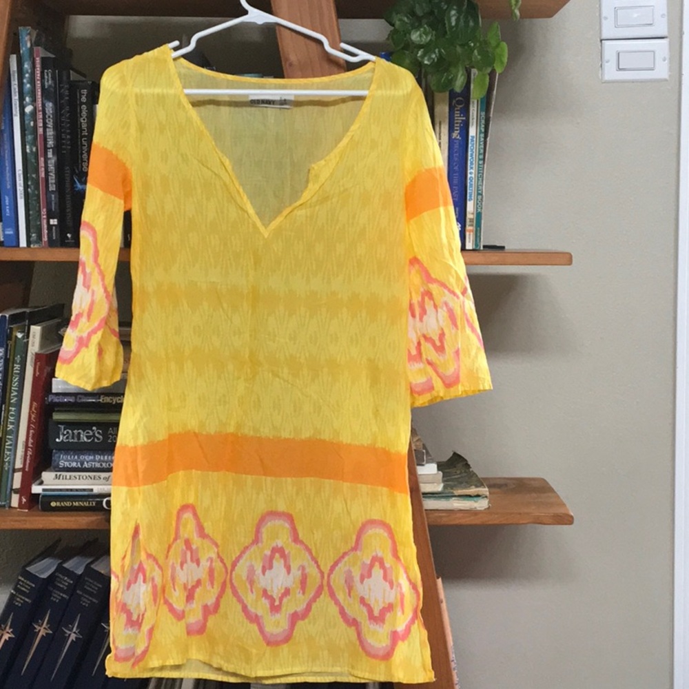 Fun, yellow beach coverup/tunic